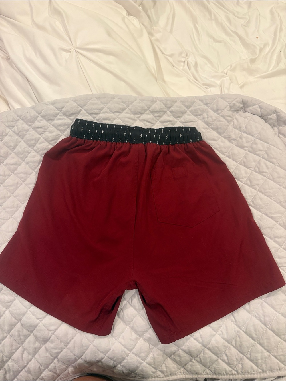 Bruce Bolts Kids' Burgundy Active Drawstring Shorts YL - Picture 4 of 4